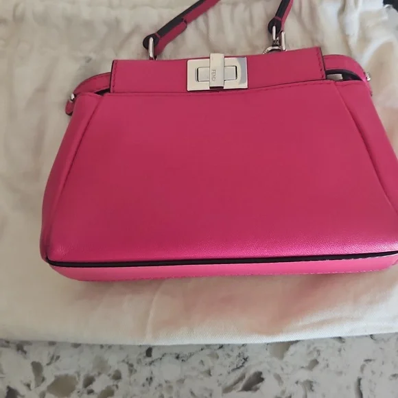 Fendi Nano Peekaboo Pink Crossbody - Picture 6 of 14
